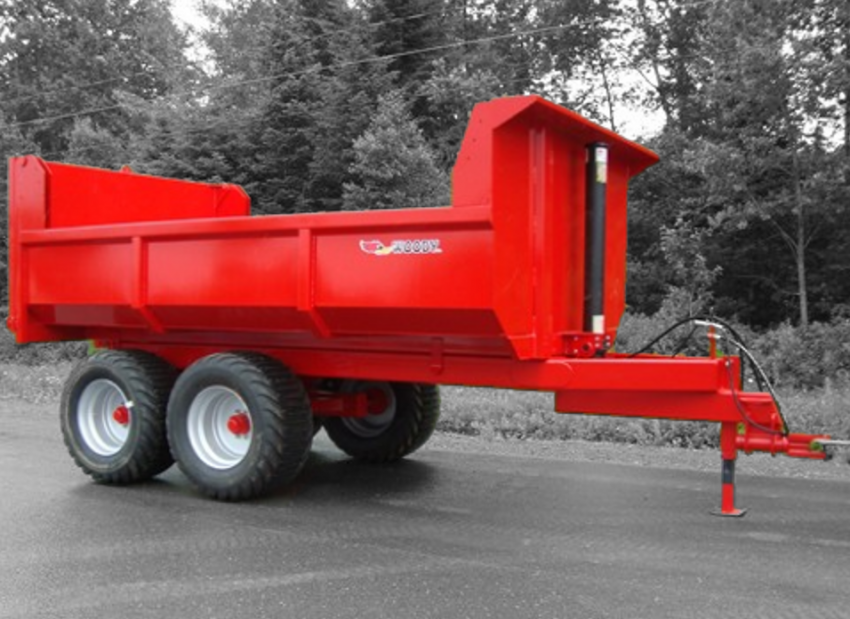 Woody Equipment Tilting Dump Trailer Model 510, 610, 612, 712, 814 & 816 | V Series | 35-100 HP | Pull Type | For Tractors