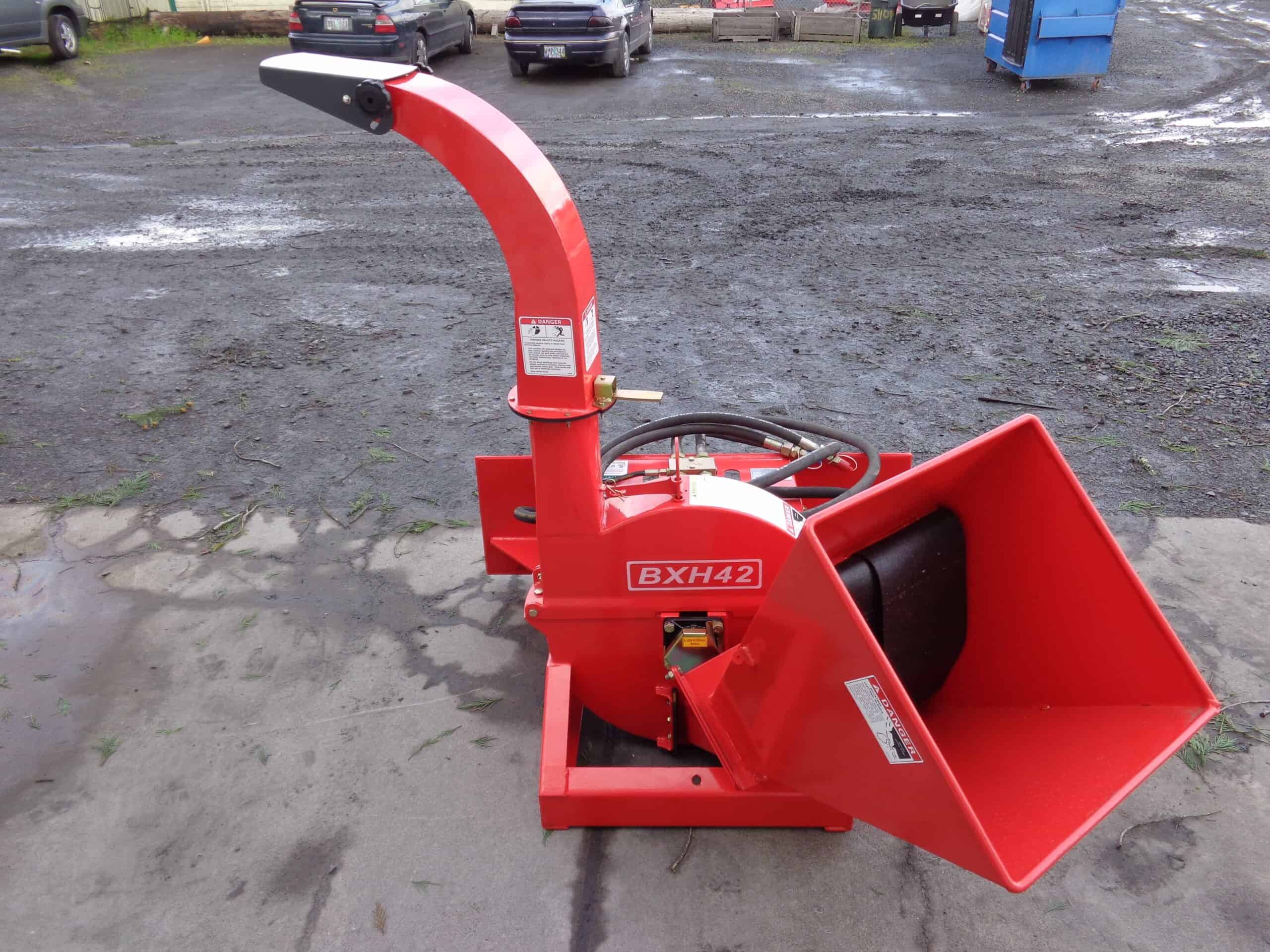 Farmer Helper FH-BXH42 Hydraulic Powered Wood Chipper | 4" Chipping Capacity for Skid Steer