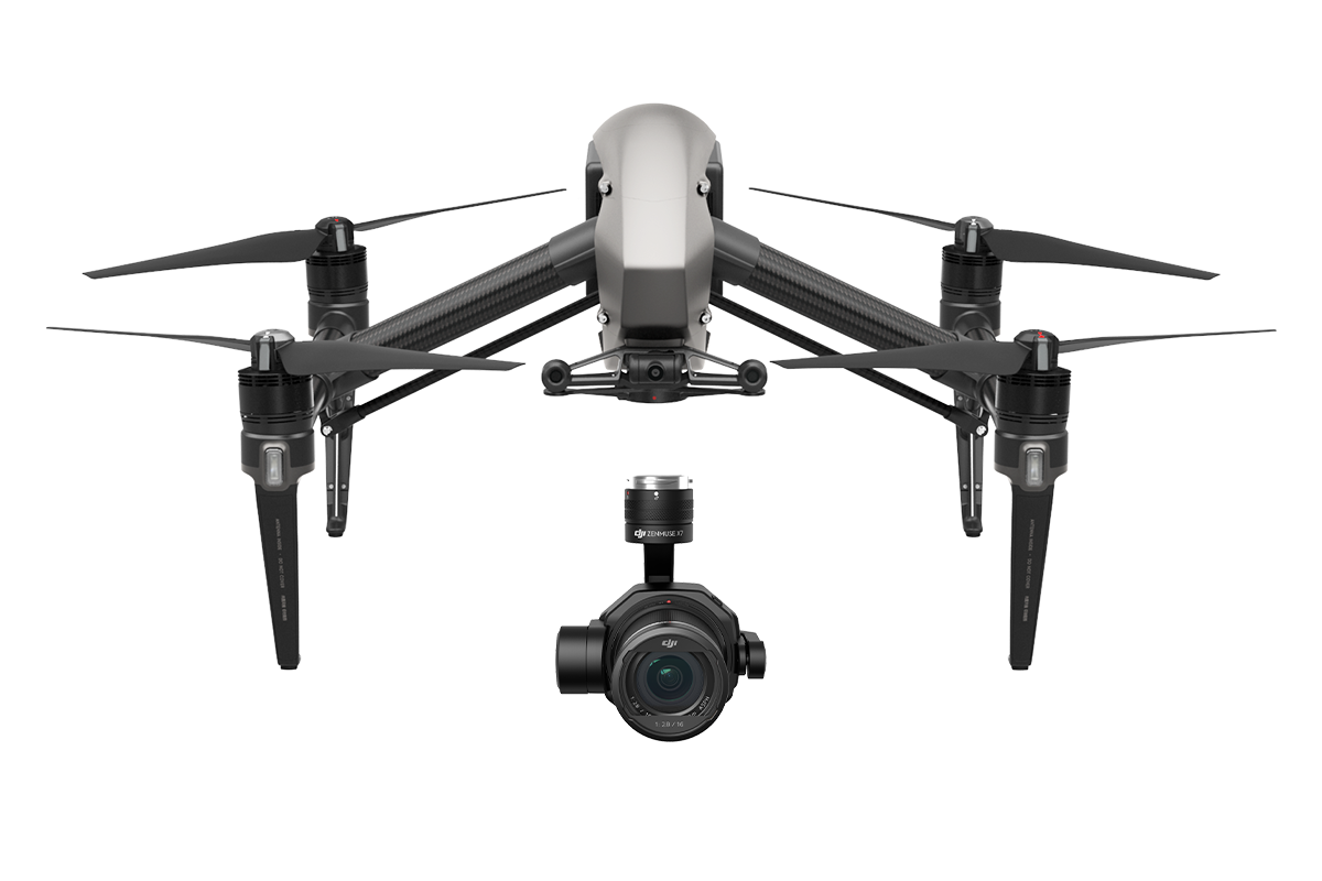 DJI | Inspire 2 Advanced Combo Zenmuse X7 Camera Apple ProRes & CinemaDNG Licenses | Professional Cinema Drone