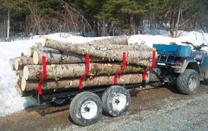 Woody Equipment 7’ Forestry Trailer Model 7-45 | Weight 390 lb. | Pull Type | For ATV/ Quad