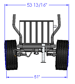 Woody Equipment 8' Forestry Trailer Model 8-52 with Gooseneck Log Loader Model 90 HD & 90 HD Plus | Included hydraulic Axle &  Grapple 28'' Hardox | Pull Type | For ATV / QUAD