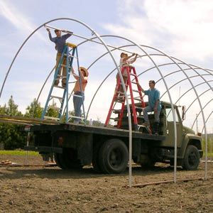 FarmTek GrowSpan Round High Tunnel Greenhouse System | Durable Season Extension | Heavy-Duty Frame