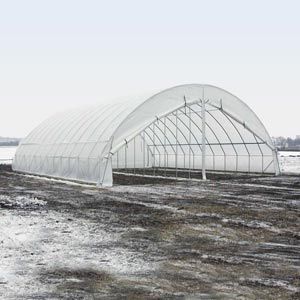 FarmTek GrowSpan 42'W Round Premium Extra Tall Tunnel Greenhouse System | Enhanced Crop Growth & Extended Growing Season