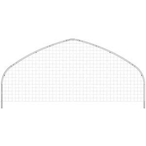 FarmTek GrowSpan Series 500 Tall High Tunnel Greenhouse System | Superior Ventilation | Tall Sidewalls For Maximum Growing Space